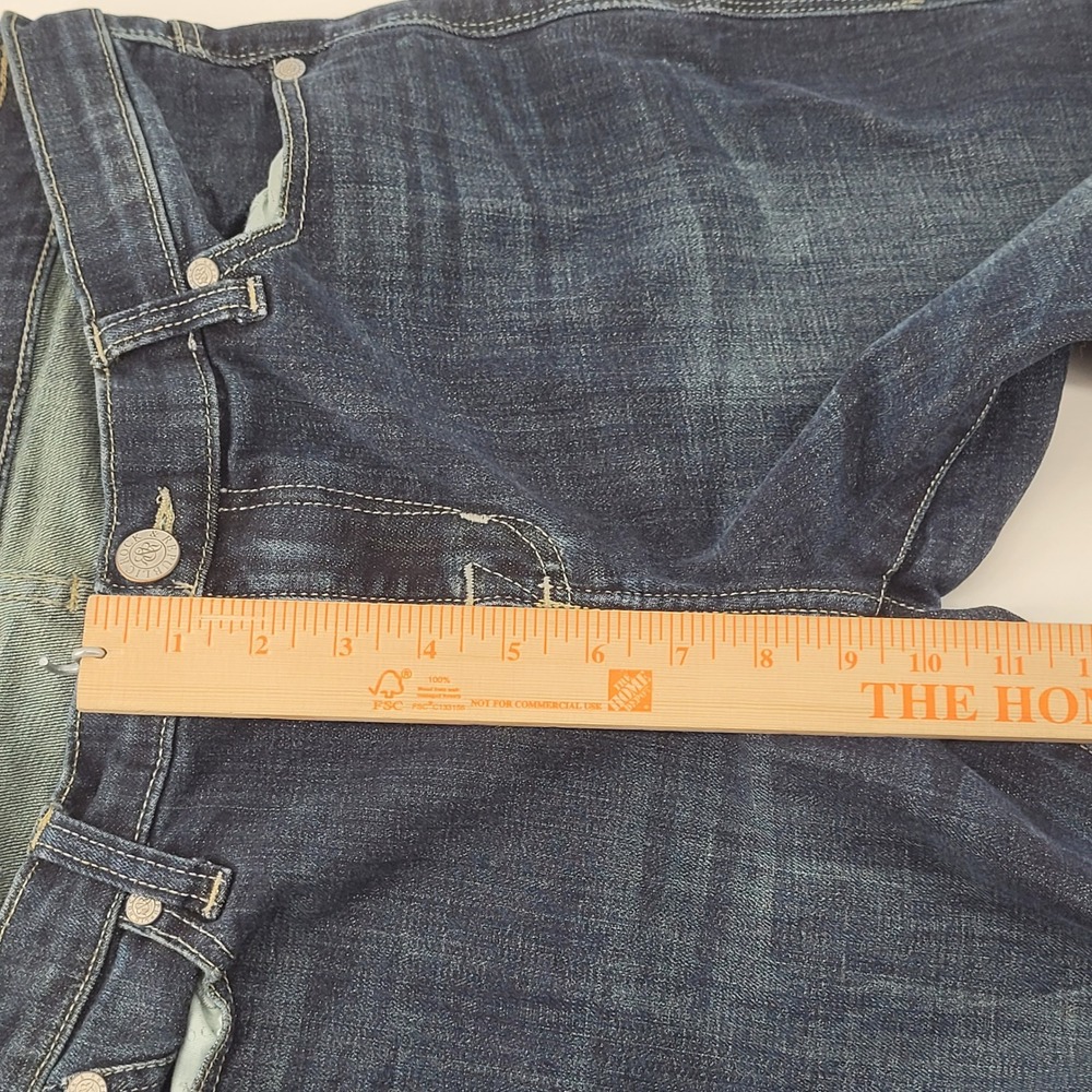 Rock & Republic Berlin Jeans 16M Blue Embroidered Pocket Straight Leg Womens - Picture 6 of 8